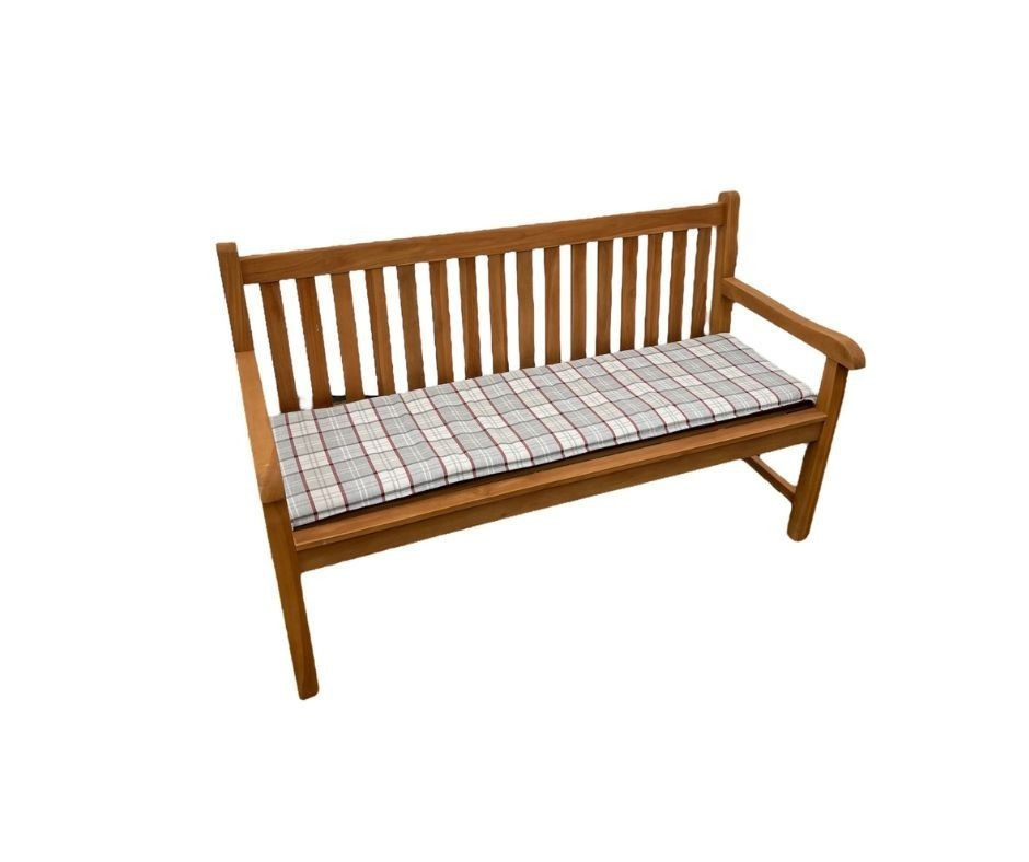 Doppler CASA 4402 - sedák na 3-miestnu lavicu 150 x 45 x 4 cm - bordó (vínový) + béžový