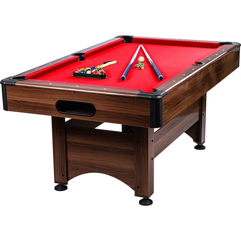 GamesPlanet® 1421 Biliardový stôl pool biliard s vybavením, 6 ft