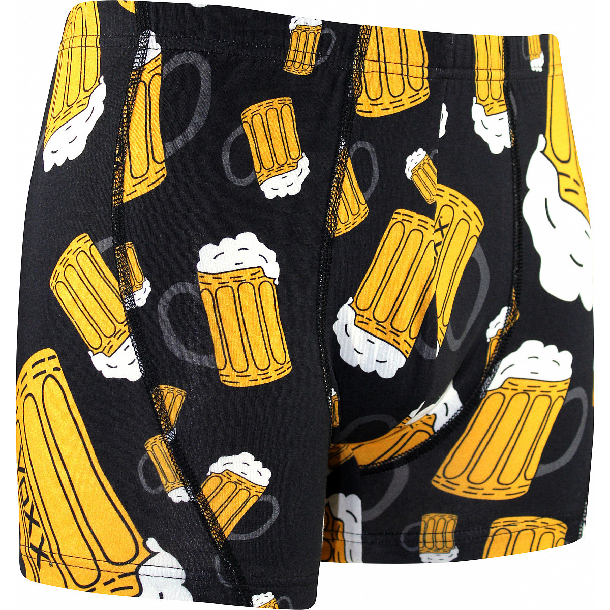 Boxerky PiVoXX Kevin Veľké čapované pivo - černé, M