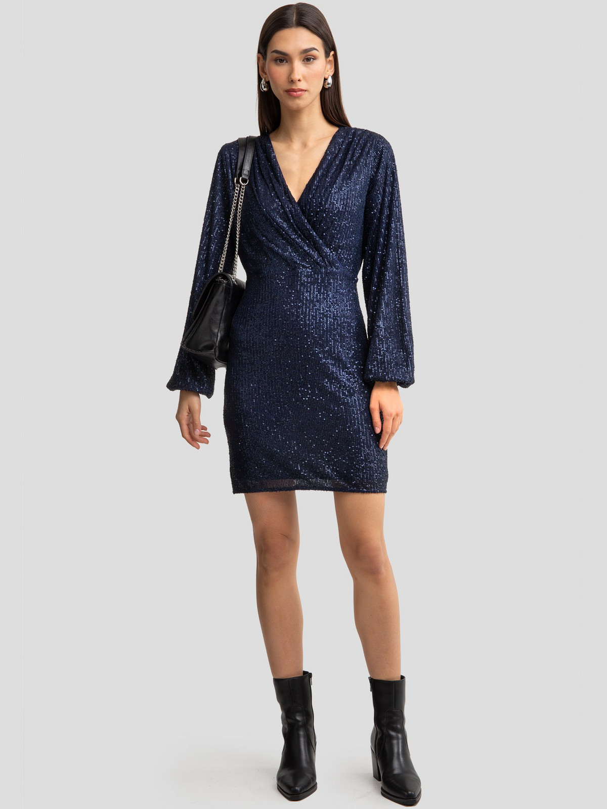 Big Star Woman's Dress 340223 403 Navy Blue