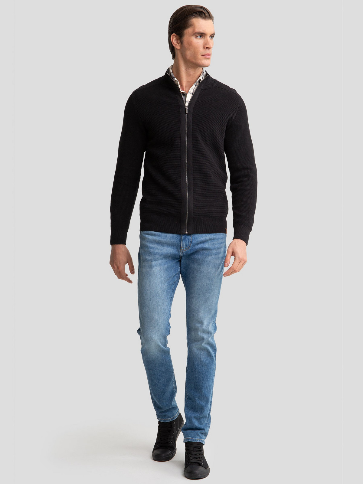 Big Star Man's Zip Sweater 161067 906