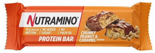 Nutramino protein bar 55 g - chunky peanut & caramel