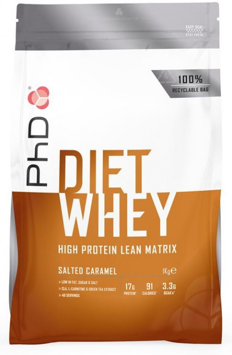 Phd diet whey protein 1000 g - slaný karamel