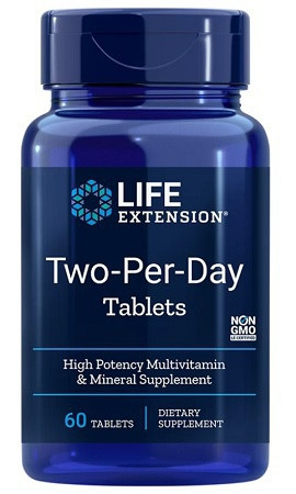 Life extension two-per-day tablets 60 kapsúl