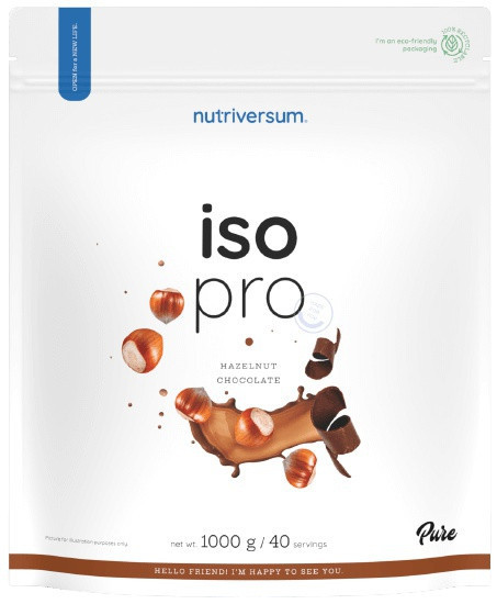 Nutriversum iso pro protein 1000 g - čokoláda/lieskový oriešok