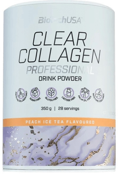 Biotechusa clear collagen professional 350 g - broskyňový ľadový čaj