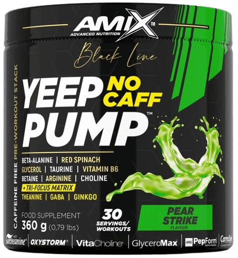 Amix black line yeep pump no caff 360 g - pear strike