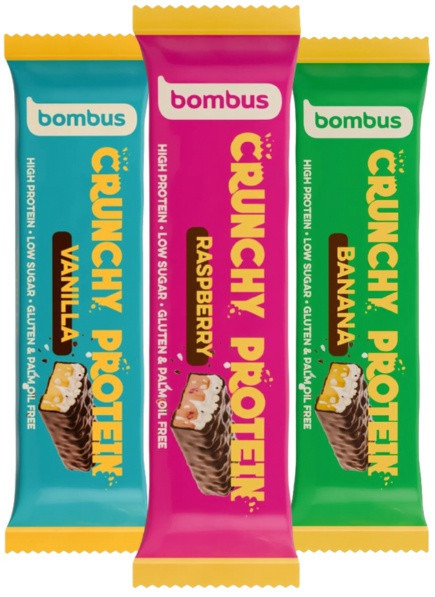 Bombus crunchy protein bar 50 g