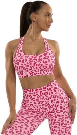 Booty bw leo pink sportovní podprsenka - s