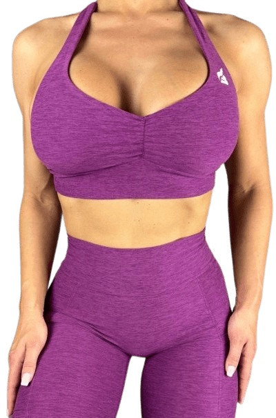 Booty motion purple sports bra - m