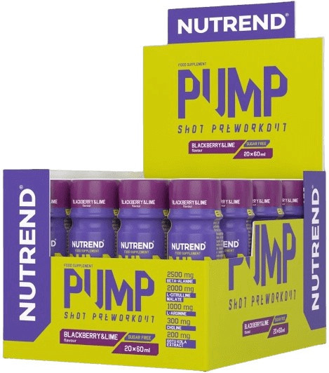 Nutrend pump shot 20x60 ml - ostružina/limetka