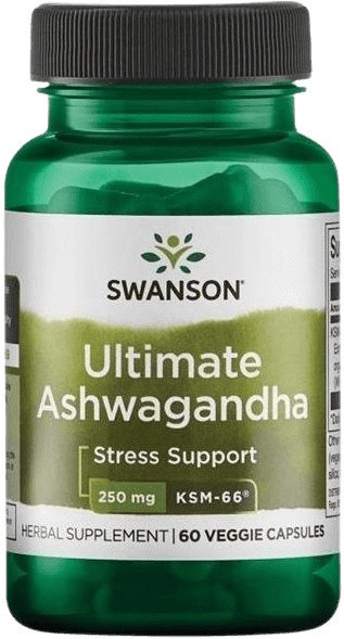 Swanson ashwagandha extract ultimate ksm-66 250 mg 60 rostlinných