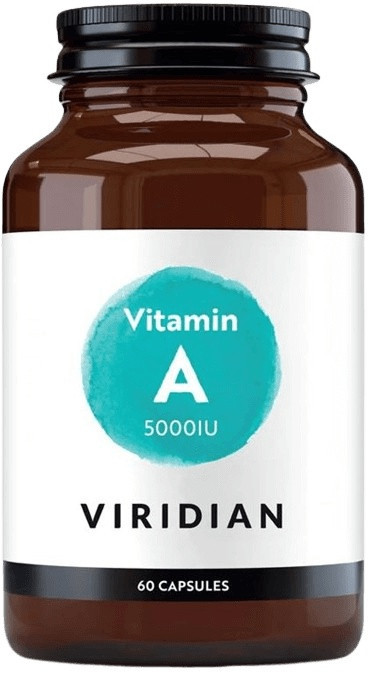 Viridian vitamin a 5000iu 60 kapsúl