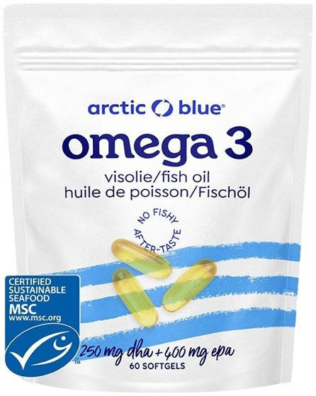 Arctic blue® omega 3 (250mg dha & 400mg epa) původ aljaška - 60