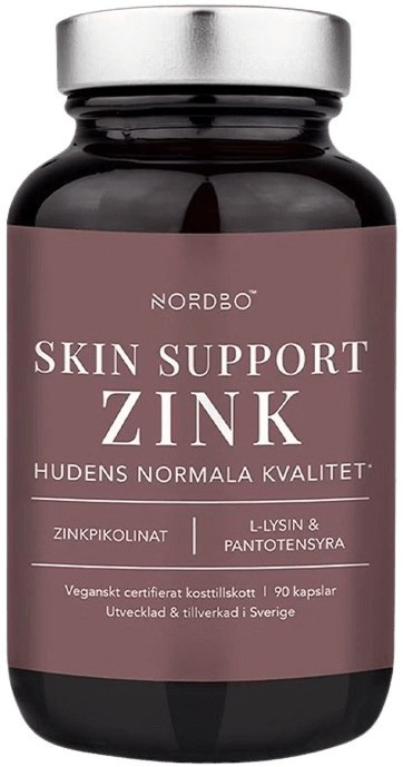 Nordbo zink skin support 90 kapsúl