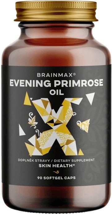 Brainmax primrose oil bio pupálkový bio olej 90 rostlinných