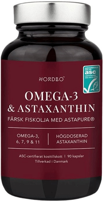 Nordbo omega 3 & astaxanthin 90 kapsúl