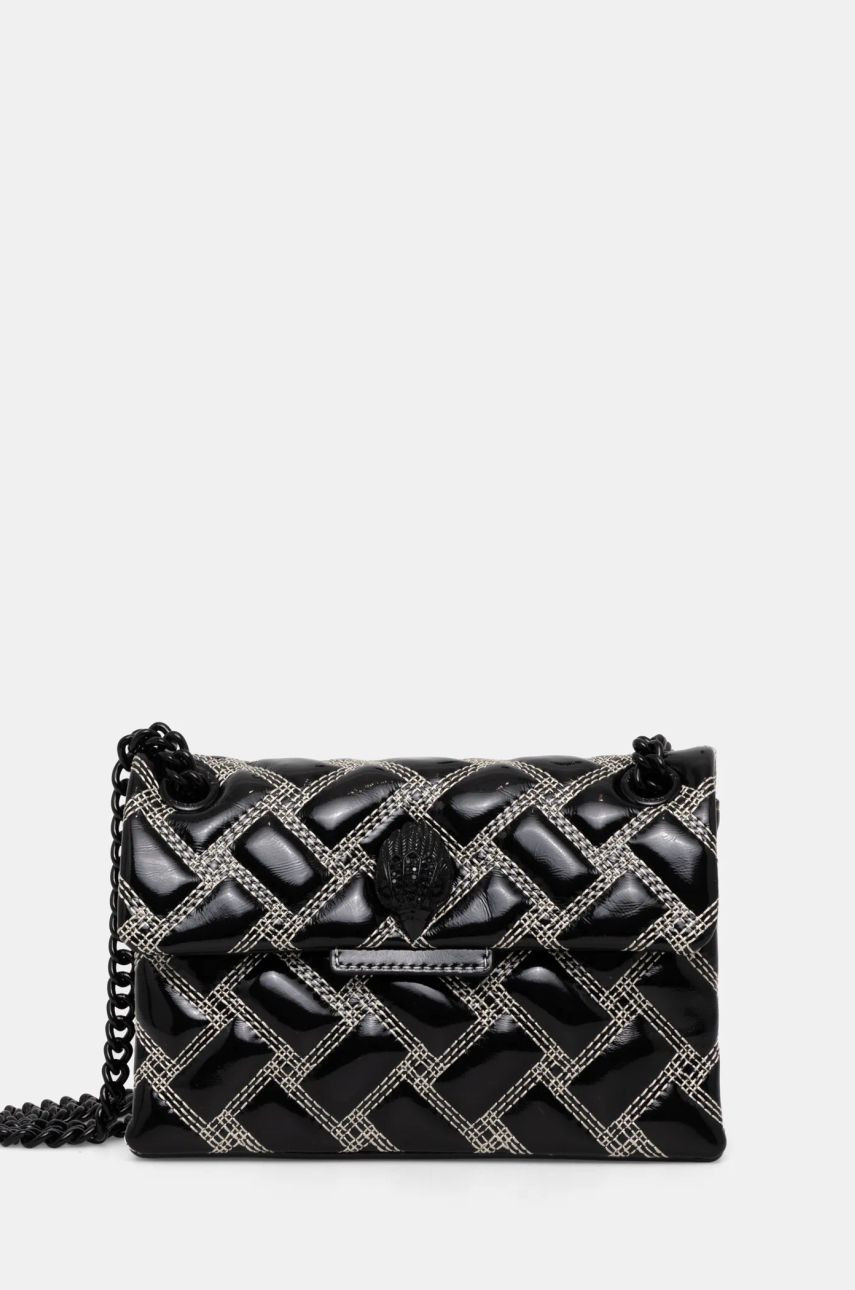Kožená kabelka Kurt Geiger London čierna farba, 2724901309