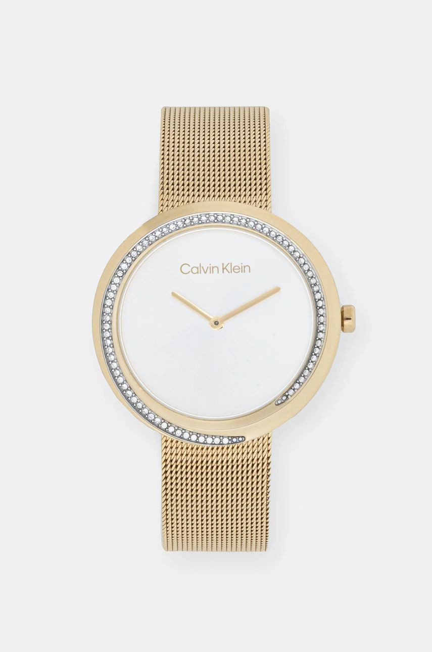 Hodinky Calvin Klein dámske, zlatá farba, 25200150