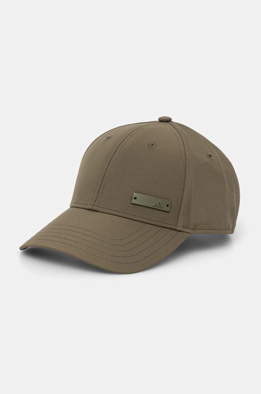 Šiltovka adidas BB CAP LT MET zelená farba, jednofarebná, JF8485