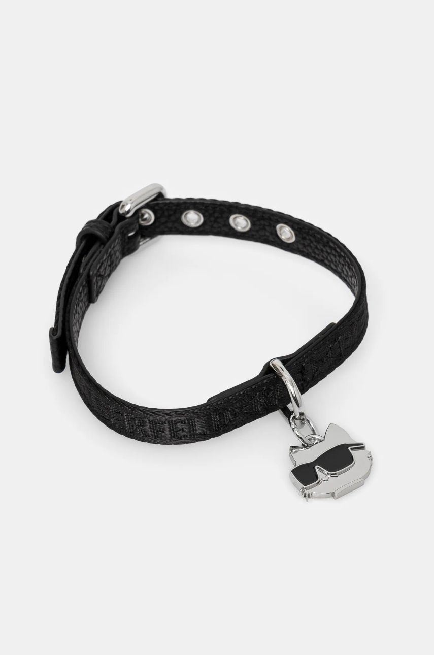Obojky pre psov Karl Lagerfeld čierna farba, A1M42052