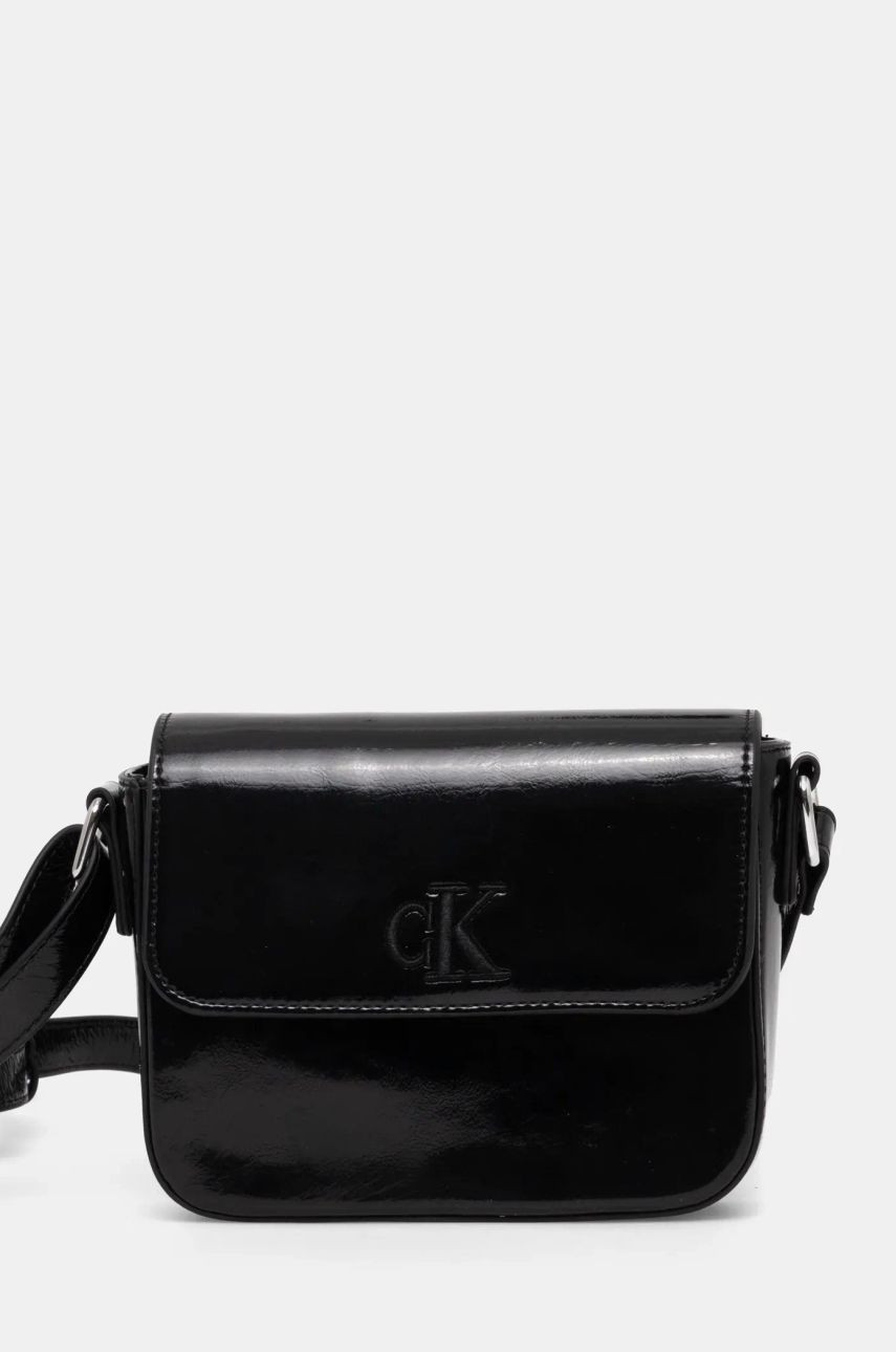 Detská taška Calvin Klein Jeans čierna farba, IU0IU00688