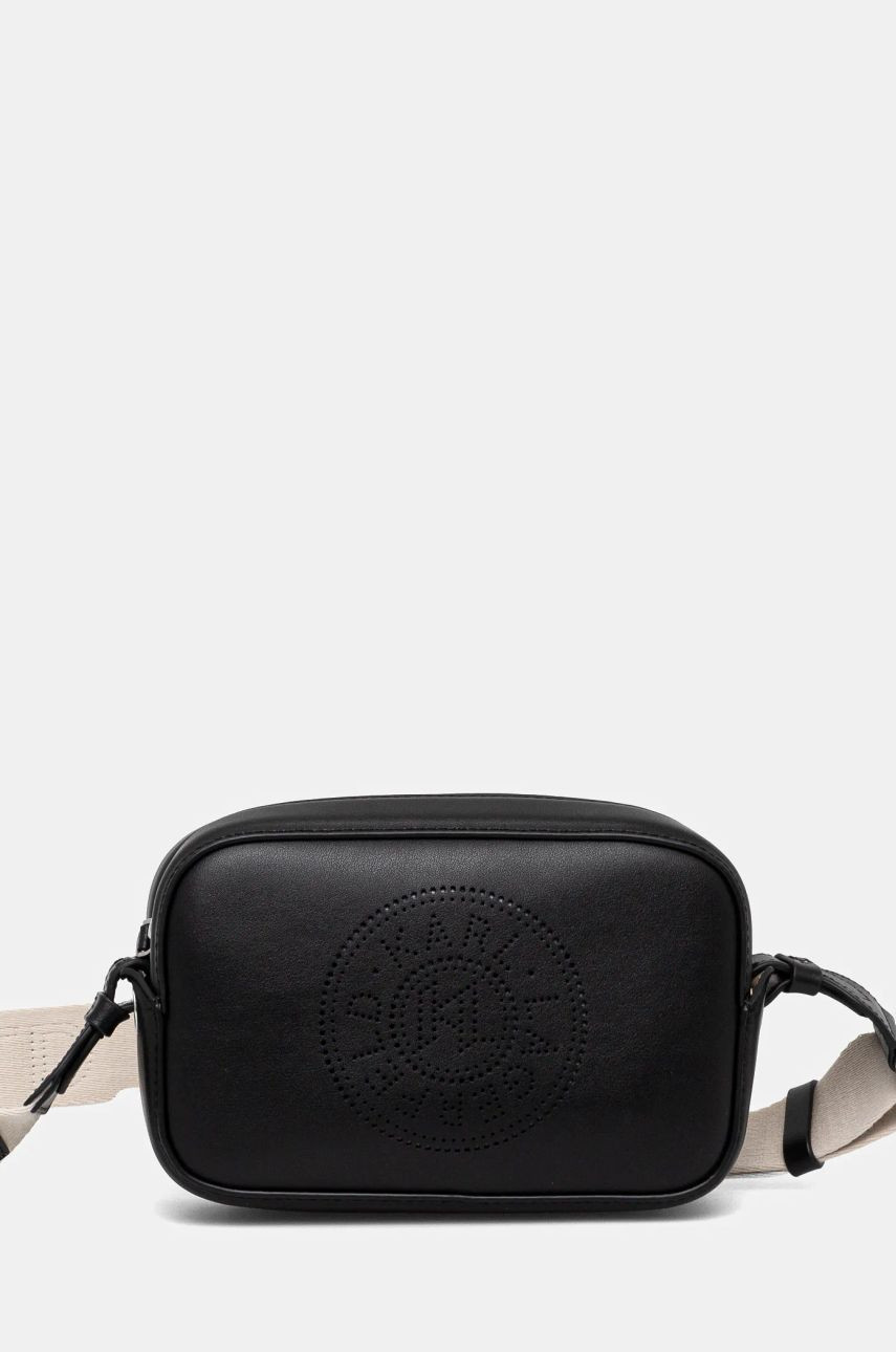 Kožená kabelka Karl Lagerfeld čierna farba, A1W30024