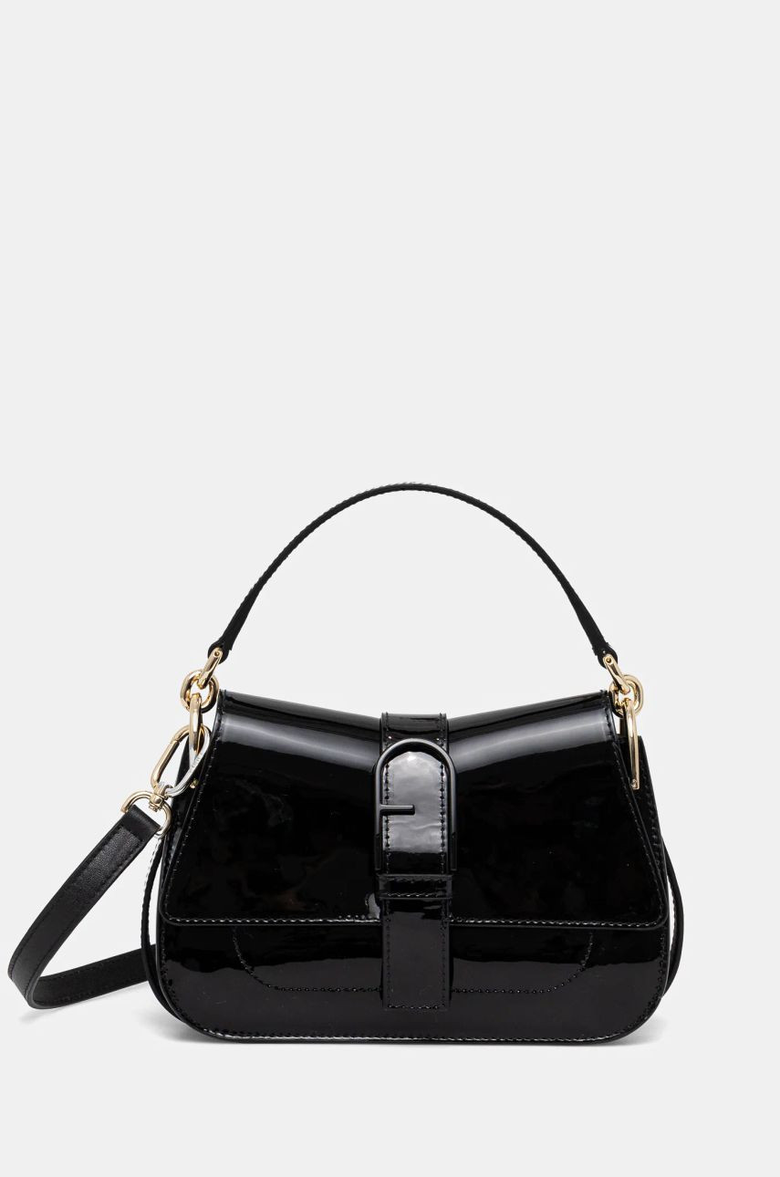 Kožená kabelka Furla čierna farba, WB01456 BX3409 O6000
