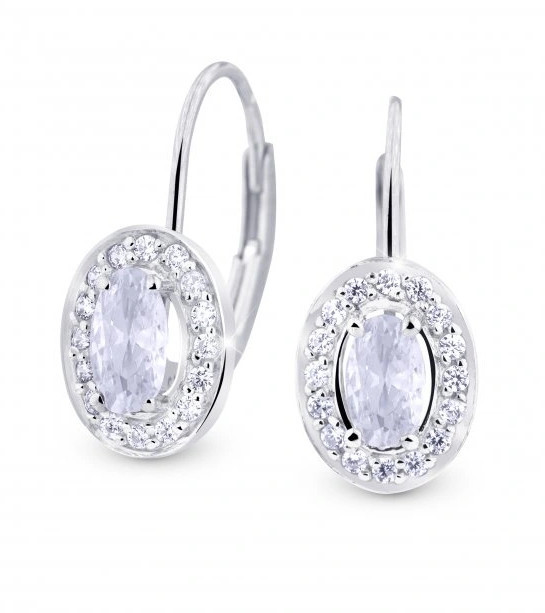 Cutie Jewellery Pôvabné náušnice s trblietavými zirkónmi Z8049-55-X-2 číra