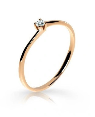 Cutie Jewellery Zásnubný prsteň z ružového zlata Z6717-2943-10-X-4 48 mm