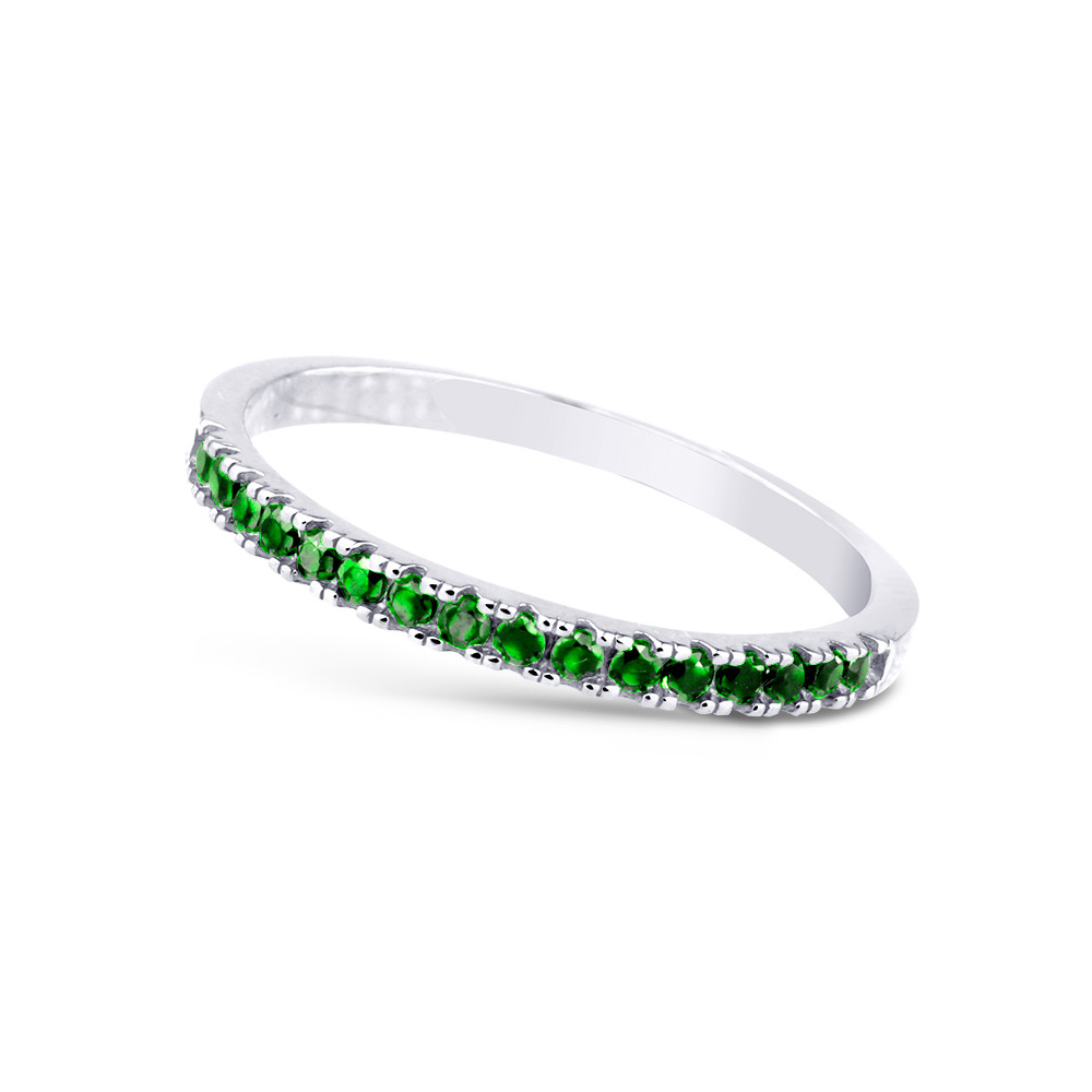 Cutie Diamonds Prsteň z bieleho zlata so smaragdmi DZ6484-1670-SM-X-2 48 mm