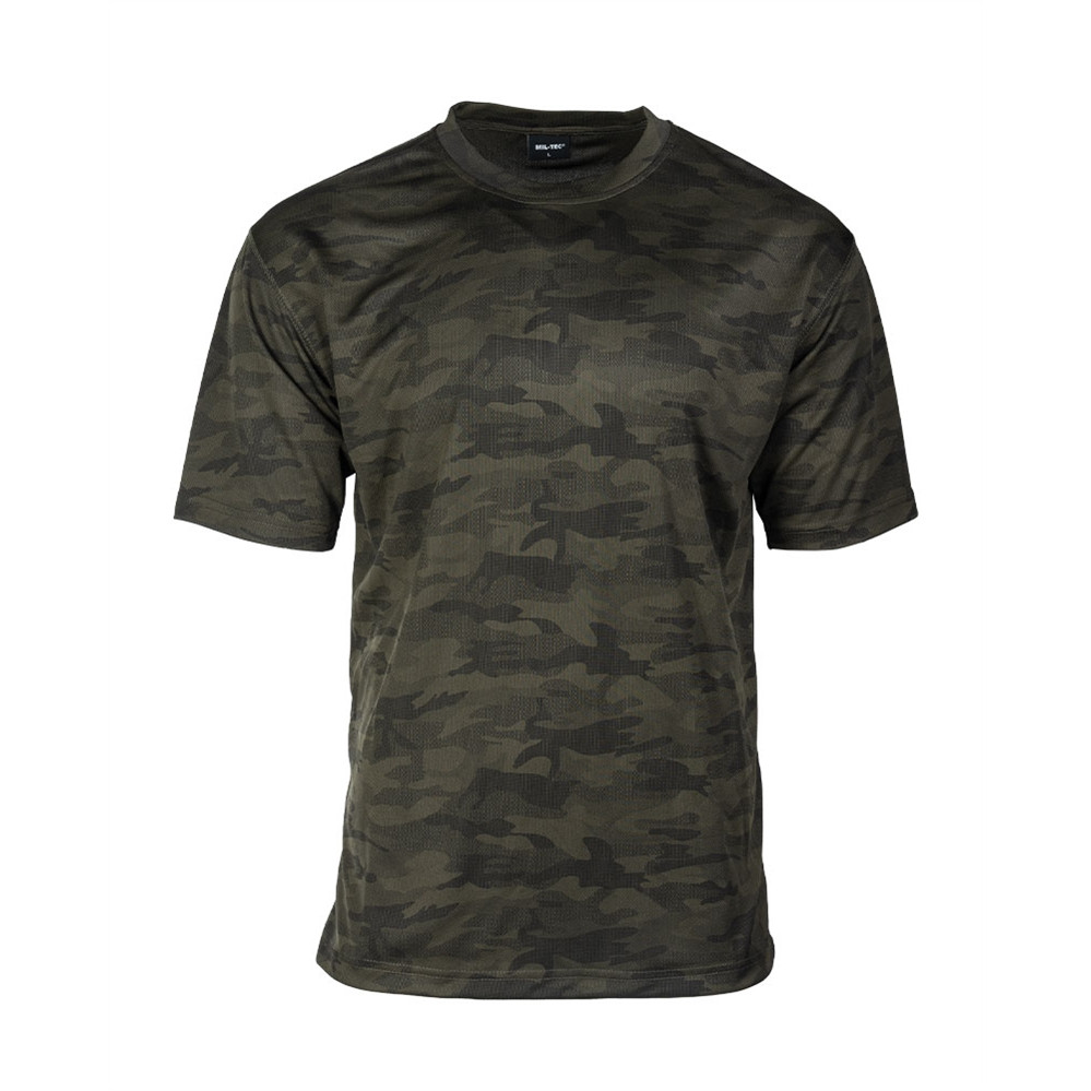 Sieťované tričko s krátkym rukávom Mil-Tec Mesh - woodland, XL