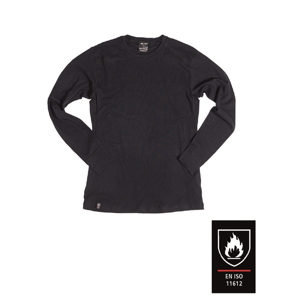 Tričko nehorľavé s dlhým rukávom Mil-Tec No-Flame - navy, XL
