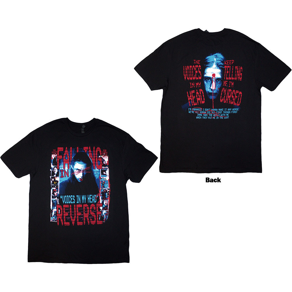 Falling In Reverse tričko Voice Collage Čierna S