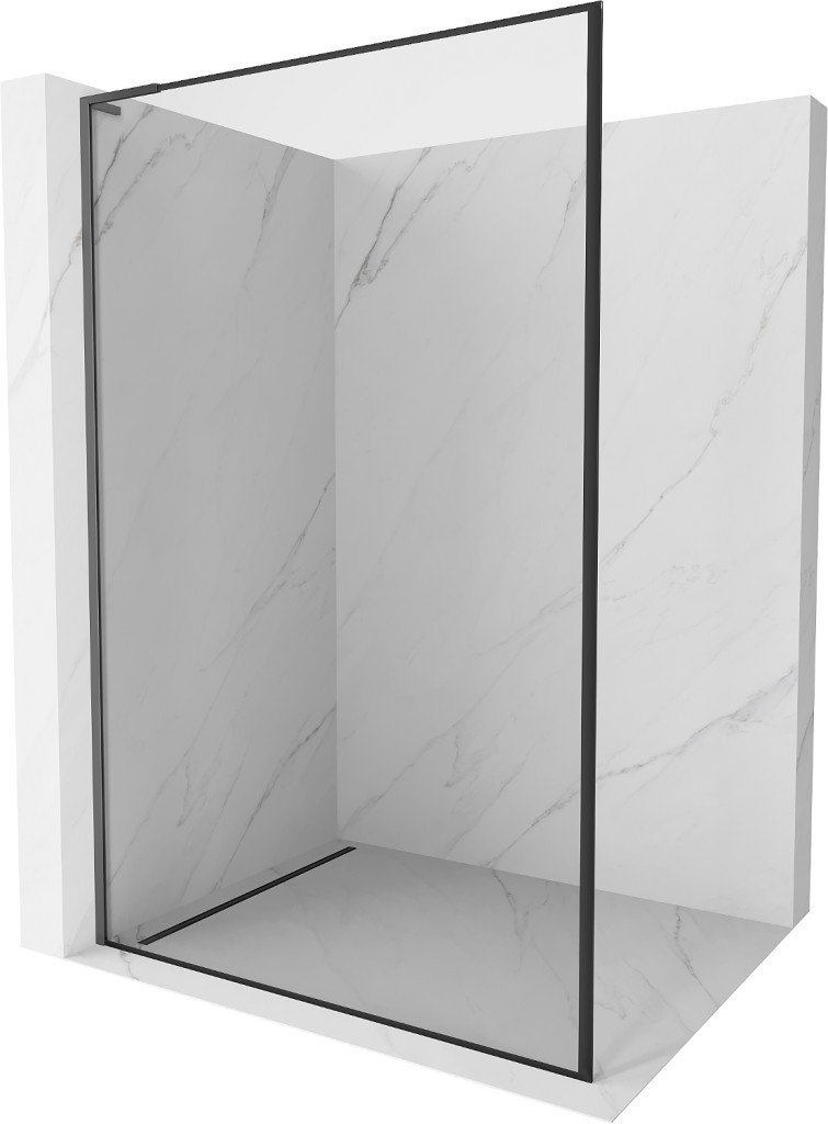 MEXEN/S - Kyoto L Sprchová zástena WALK-IN 60 x 200 cm, čierny vzor, grafit metal 800-060-103-95-70