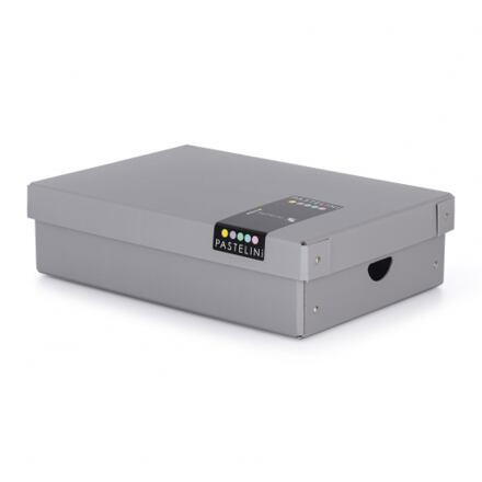 PASTELINI Krabica lamino malá šedá