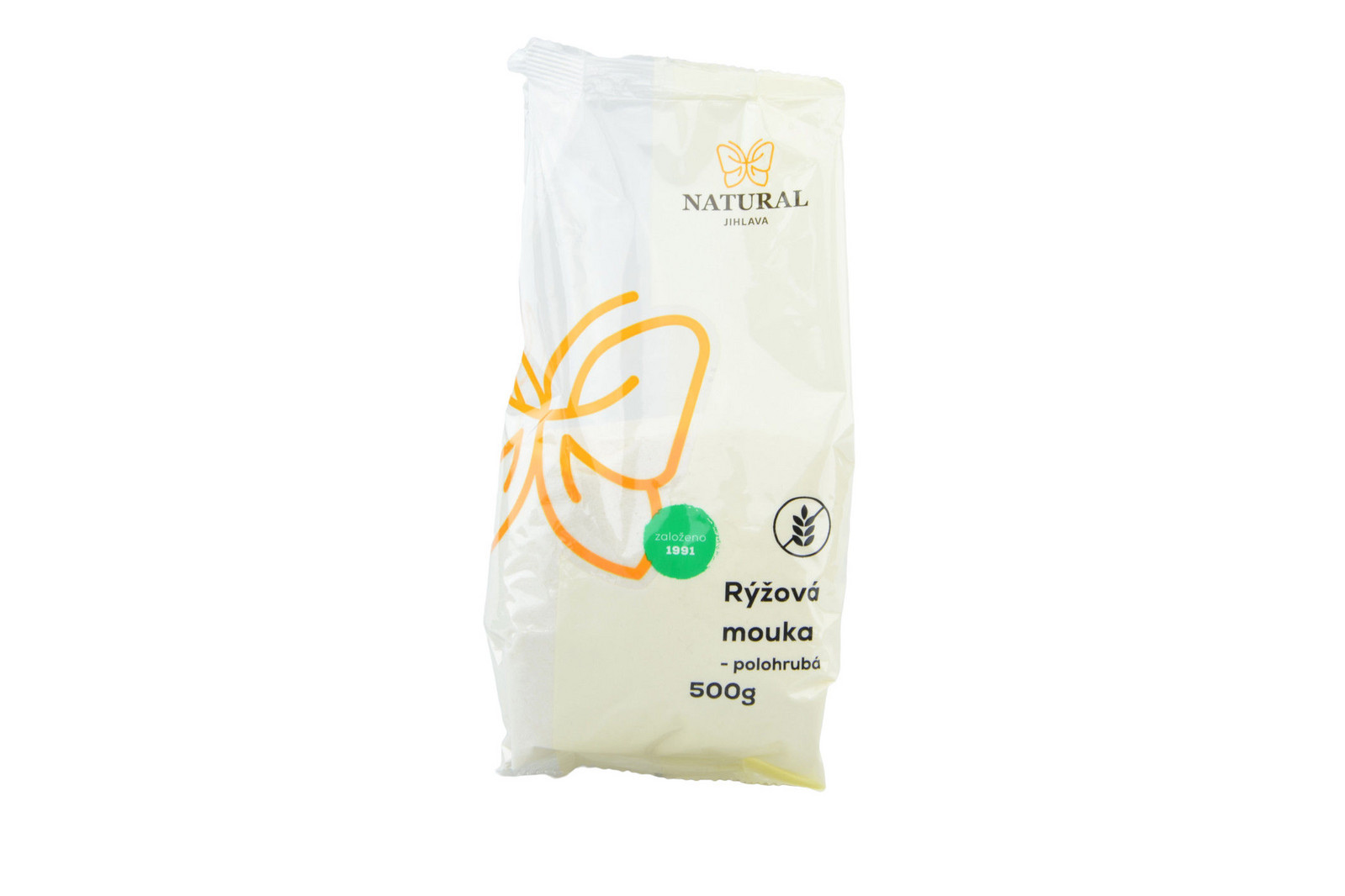 Natural Jihlava Múka ryžová polohrubá - Natural 500g 12 ks