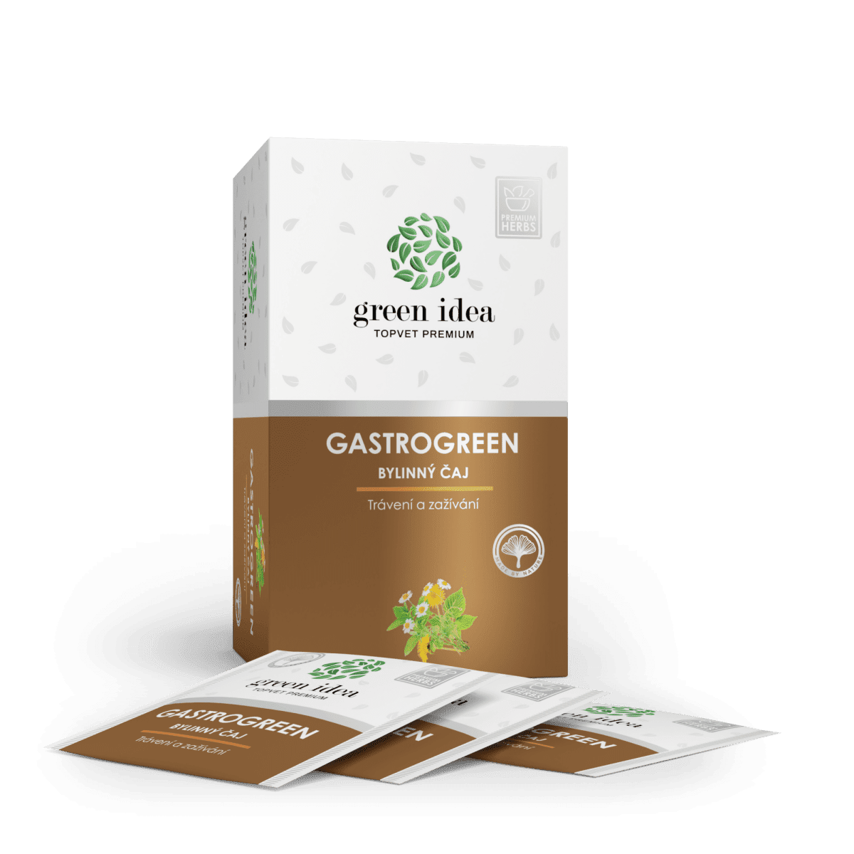 TOPVET Herbex Gastrogreen - bylinný čaj 20 sáčků