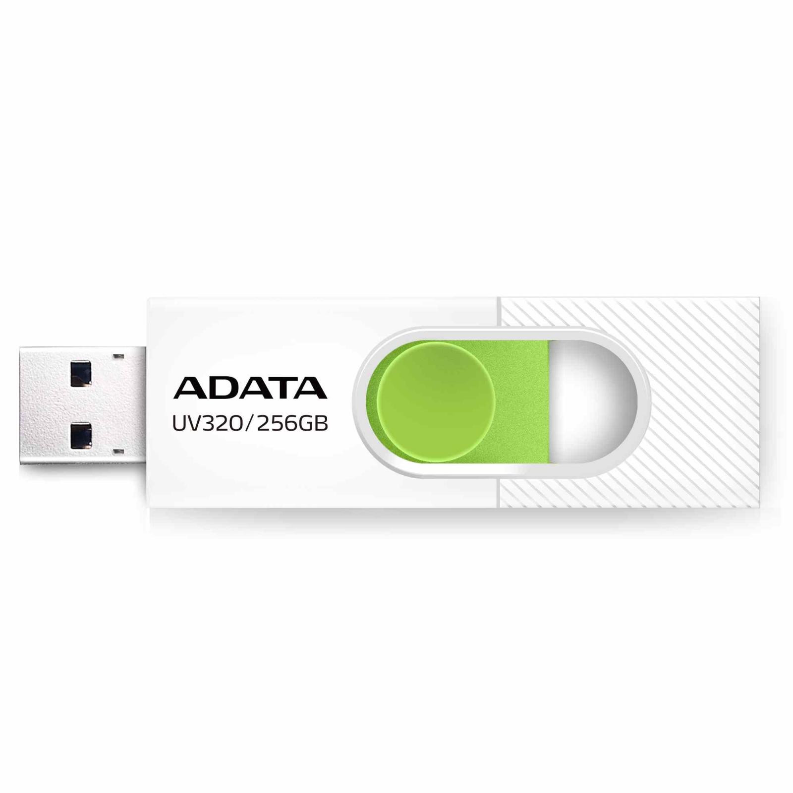 ADATA Flash Disk 256GB UV320, USB 3.2, bielo-zelená