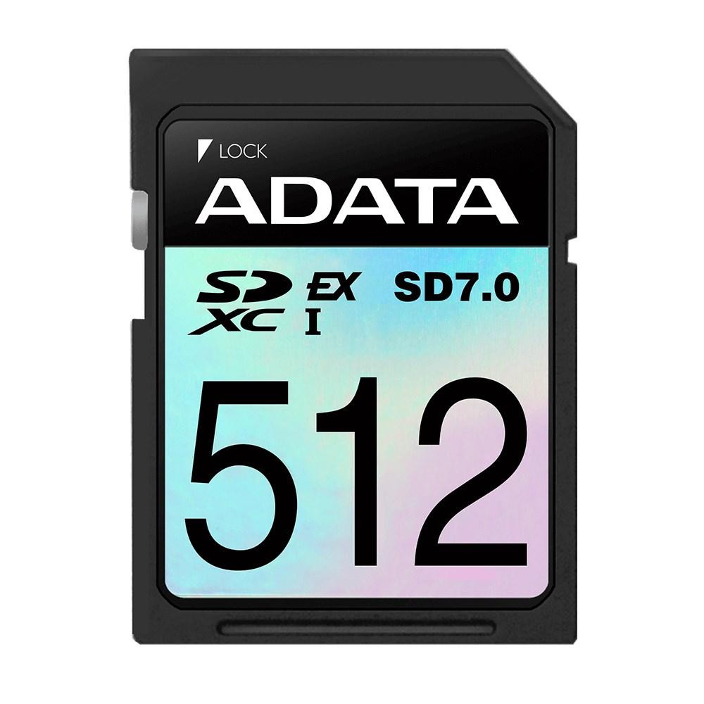 ADATA SDXC karta 512 GB Express, PCI Gen3, UHS-I, C10, V30, (R:800/W:700 MB/s)