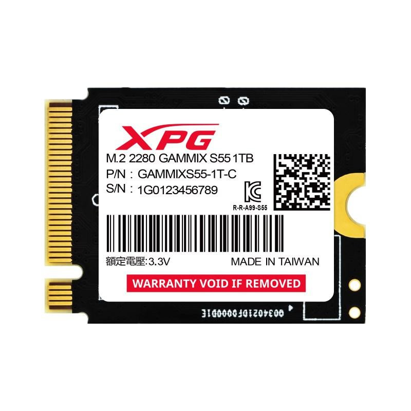 ADATA SSD 1TB XPG GAMMIX S55, PCI Gen4x4, M.2 2230, (R:5000/ W:3700MB/s)