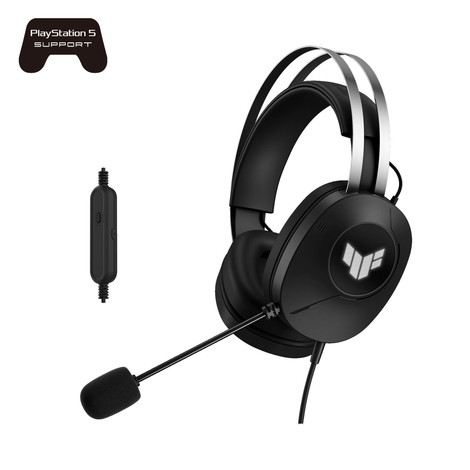 ASUS slúchadlá TUF Gaming H1 GEN II, Drôtový Herný Headset, čierna