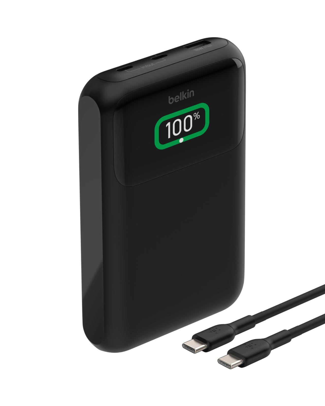 Belkin BOOST CHARGE USB-C Power Delivery PowerBanka, 20000mAh, 65W, s displejom, čierna