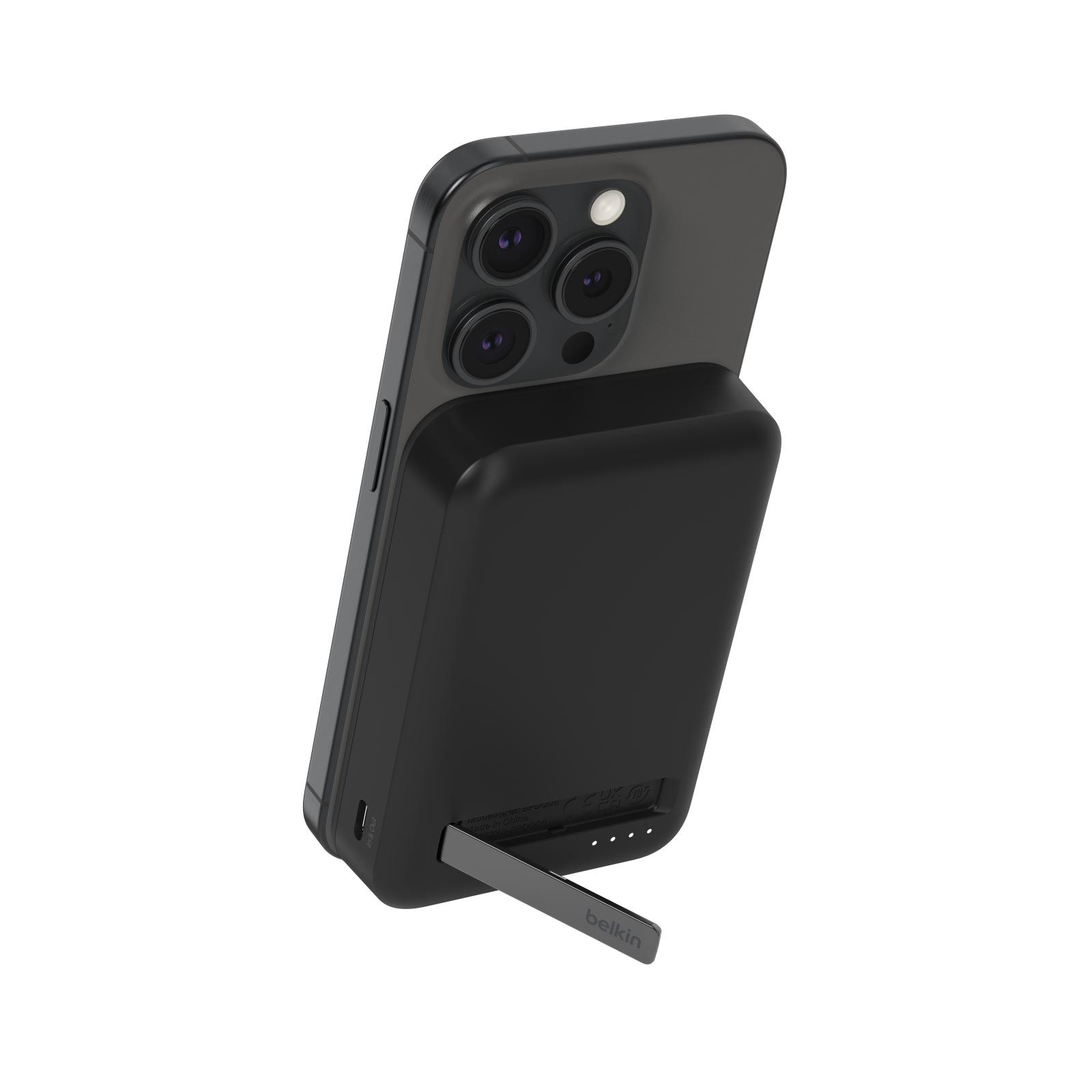 Belkin BOOST CHARGE ™ Qi2 Magnetická Bezdrôtová PowerBanka so stojanom, 10000mAh, 15W, čierna