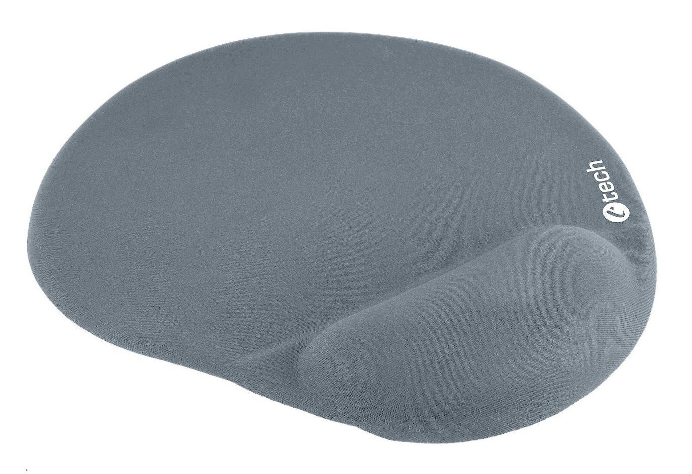 C-TECH podložka pod myš gélová MPG-03, sivá, 240x220mm