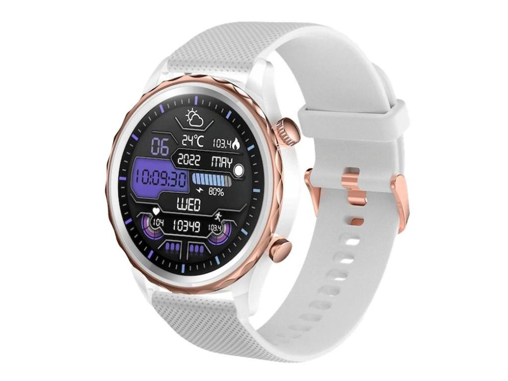 CARNEO Queen HR+/44mm/Rose Gold/Šport Band/White