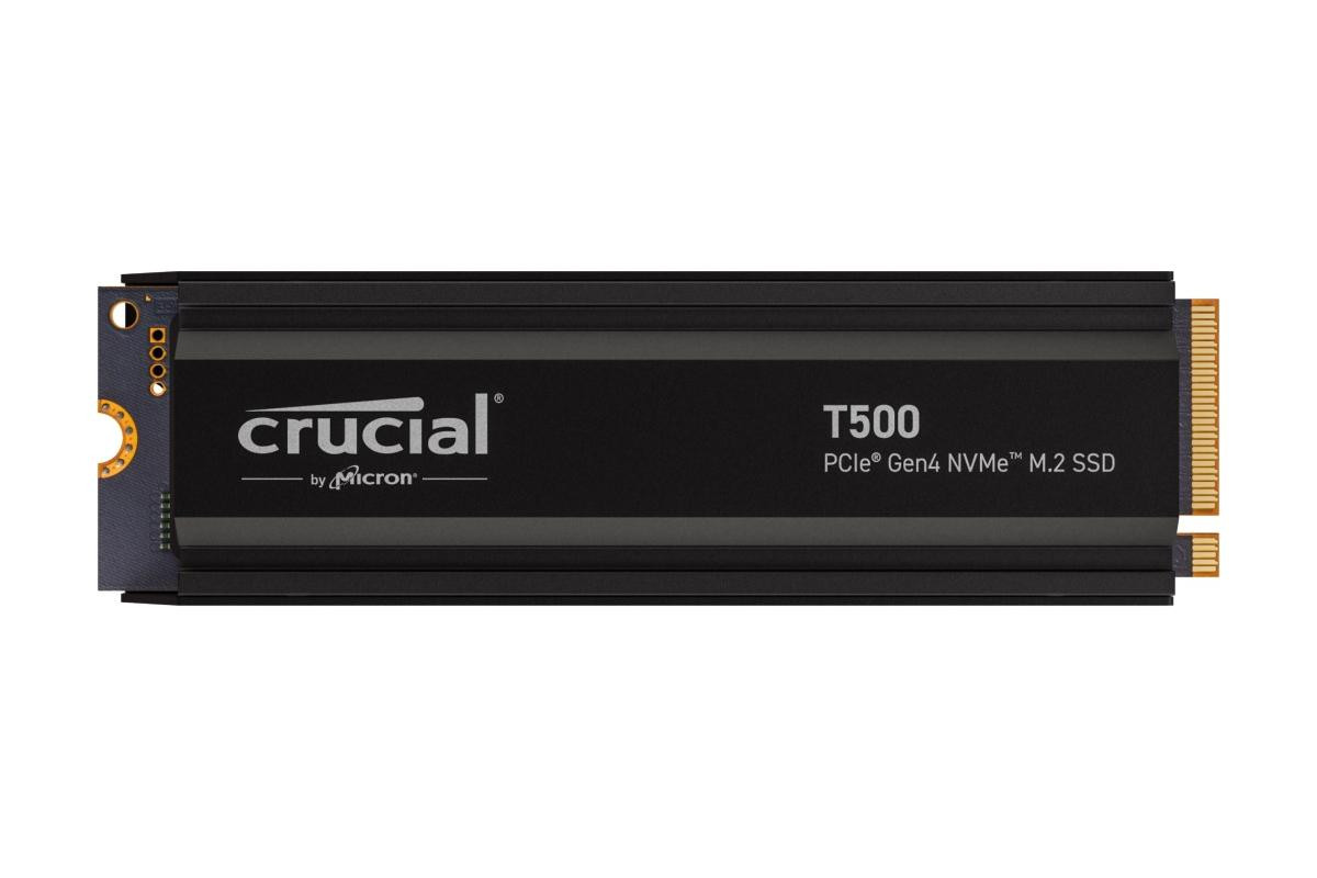 Crucial T500/4TB/SSD/M.2 NVMe/Čierna/Heatsink/5R