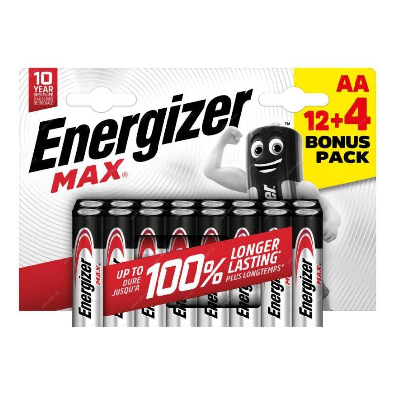 Energizer LR6/16 Max AA 12+4 zadarmo