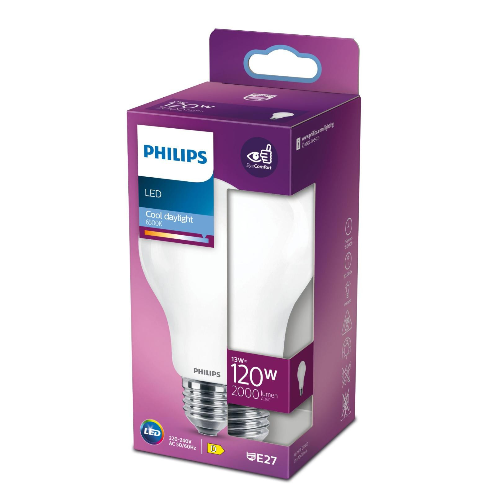 PHILIPS žiarovka LED classic 120W A67 E27 CDL FR ND 1SRT4