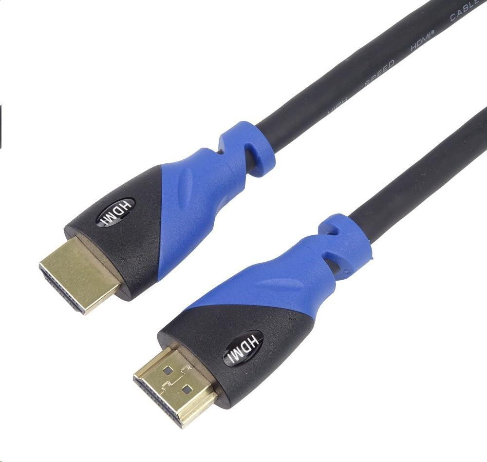 PREMIUMCORD Kábel HDMI - Ultra HDTV, 1m (Color, pozlátené konektory)